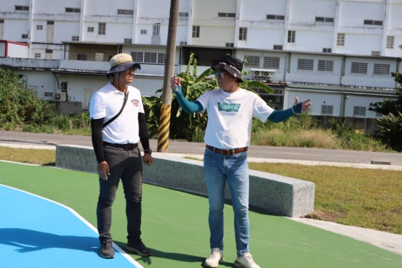 推動城市持續進步　市長陳銘風會勘新園大排清淤及公園工程