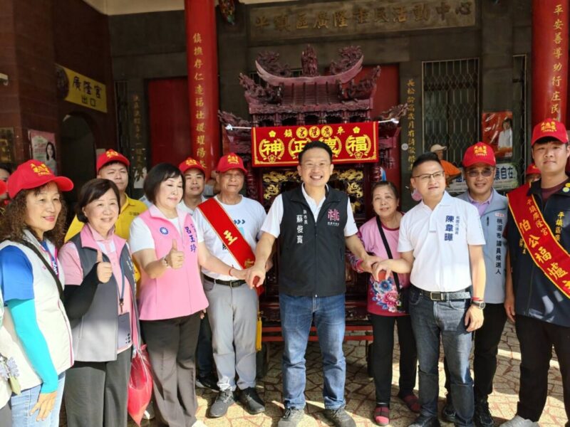 平鎮廣隆宮巡庄遶境首度登場 蘇俊賓：延續「神巡平鎮」精神 促進在地信仰文化發揚光大